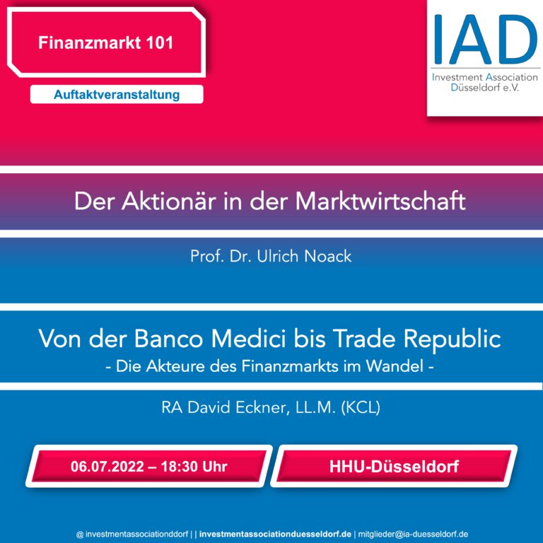 Read more about the article Finanzmarkt 101 (06.07.2022 – 18:30)